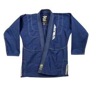 Elite Gi Top Adult A-1 Blue Brazilian Jiu Jitsu BJJ Revolution Team Grappling